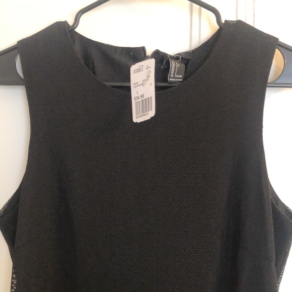 Formal black dress with mesh over lay - Picture 2 of 3